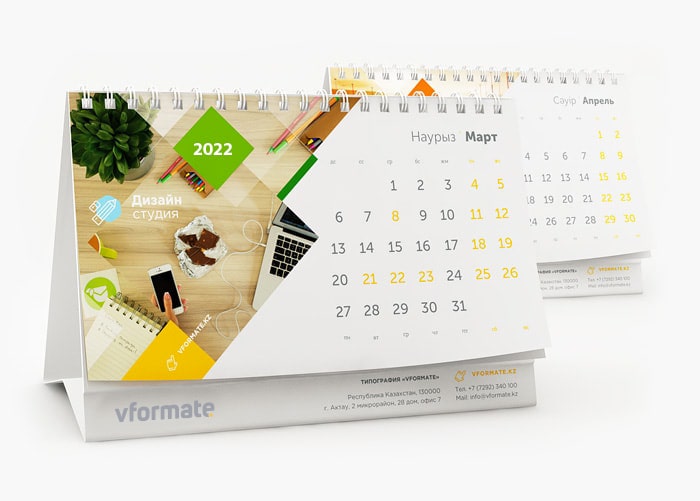Изготовление календарей в Актау