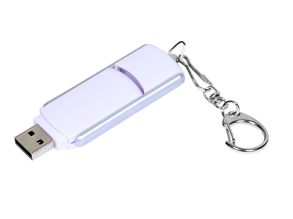 USB 2.0- флешка промо на 16 Гб с прямоугольной формы с выдвижным механизмом — изображение 2