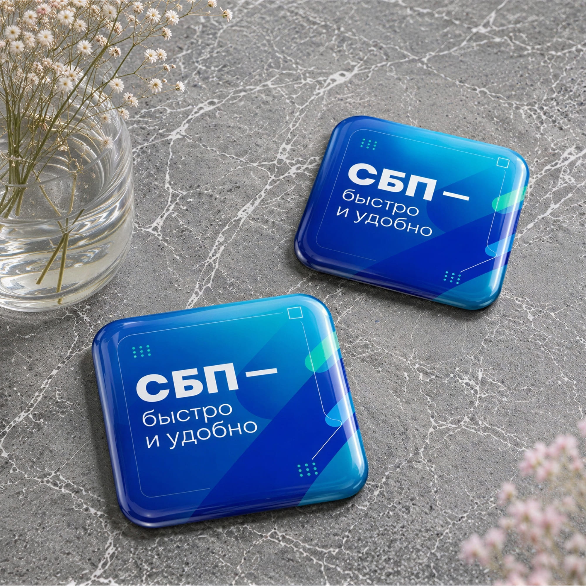 Объемный стикер из смолы для прикассовой зоны — изображение 3