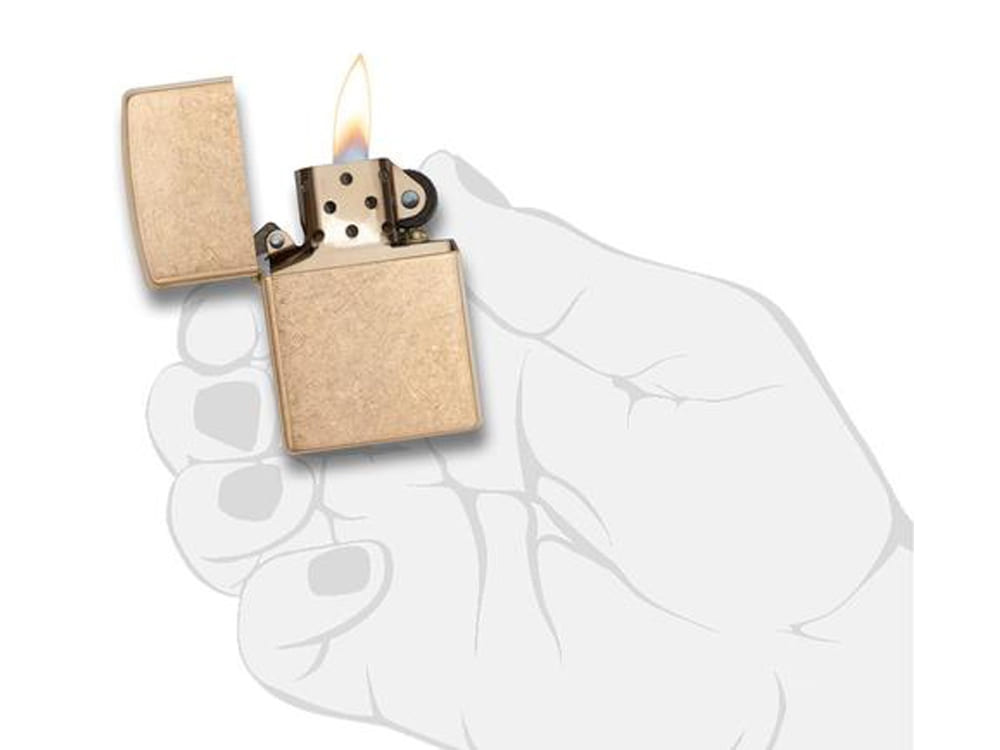 Зажигалка ZIPPO Armor™с покрытием Tumbled Brass — изображение 4