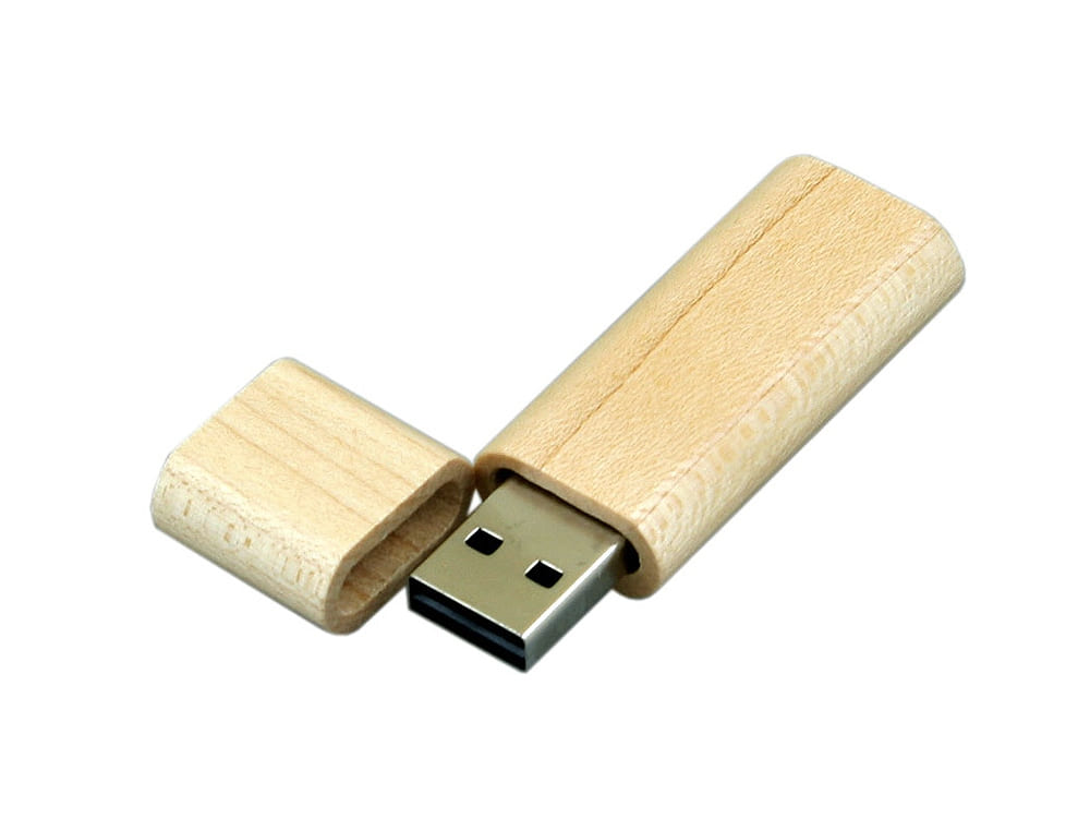 USB 2.0- флешка на 16 Гб эргономичной прямоугольной формы с округленными краями — изображение 2
