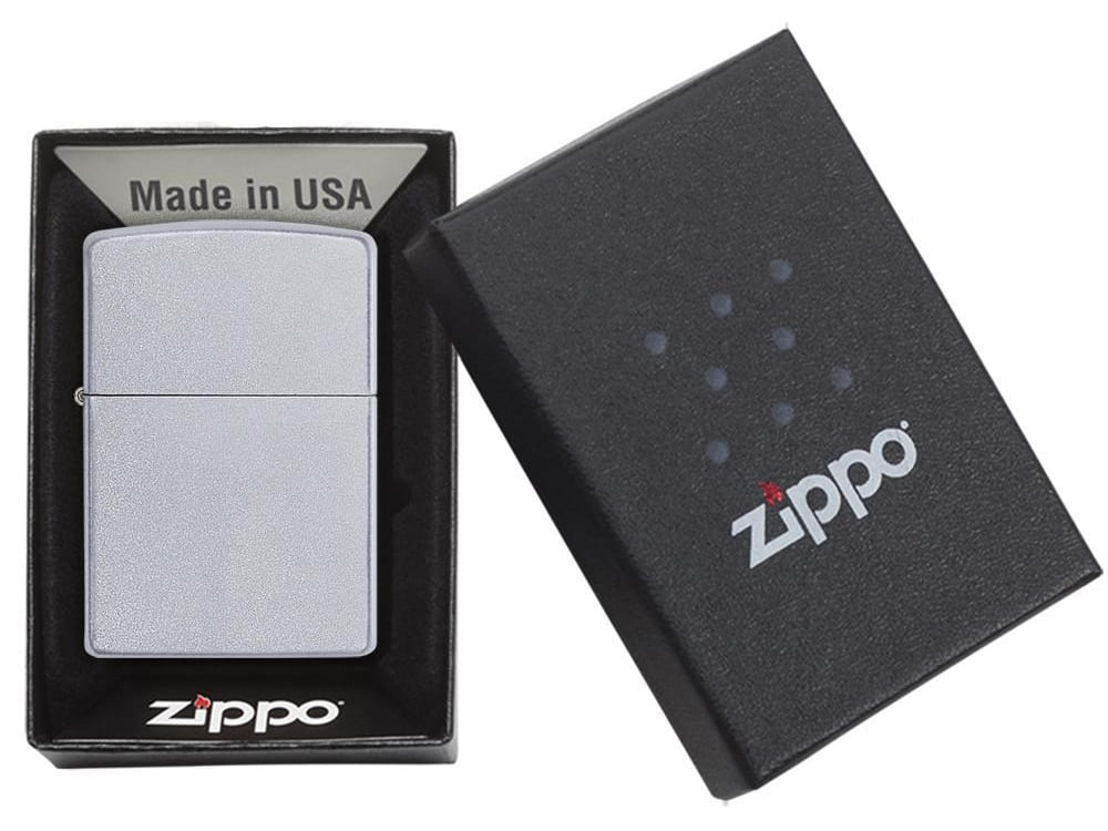 Зажигалка ZIPPO Classic с покрытием Satin Chrome™ — изображение 6