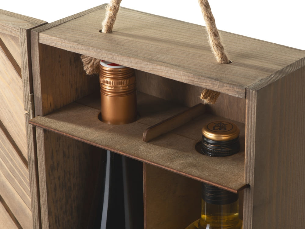 Коробка подарочная из массива дерева «Two-bottle box» — изображение 8