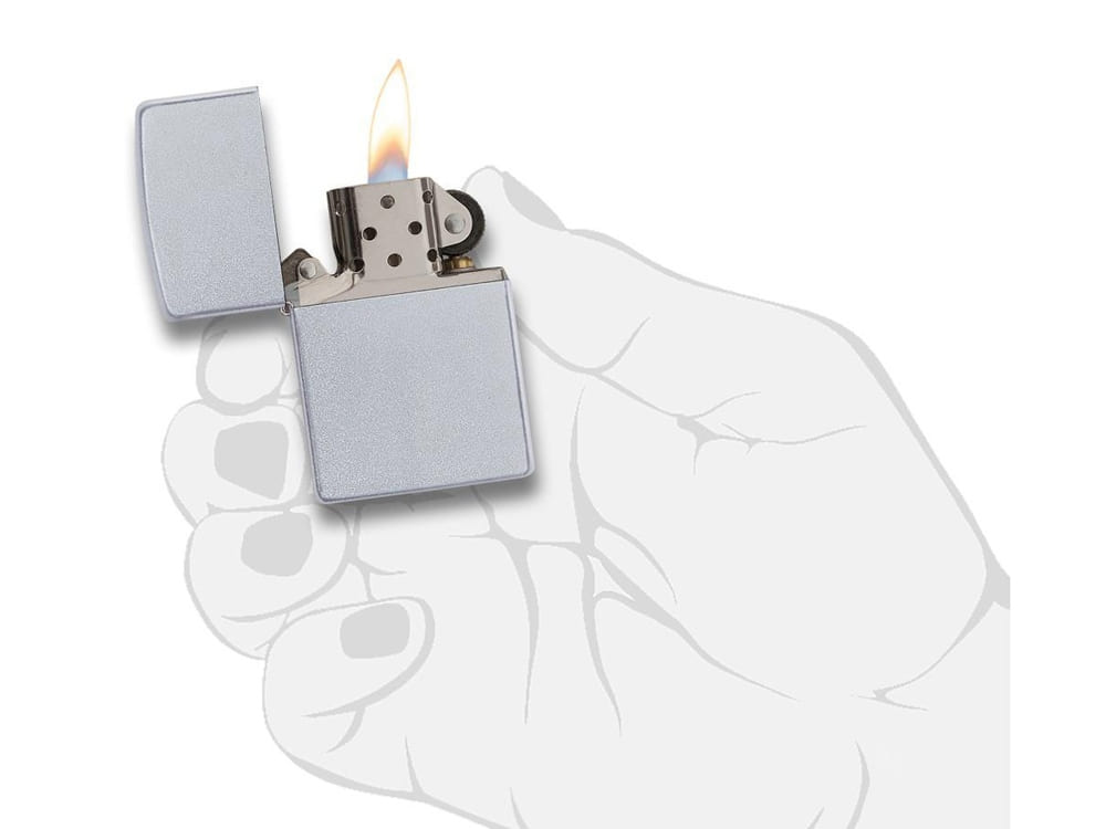 Зажигалка ZIPPO Classic с покрытием Satin Chrome™ — изображение 5