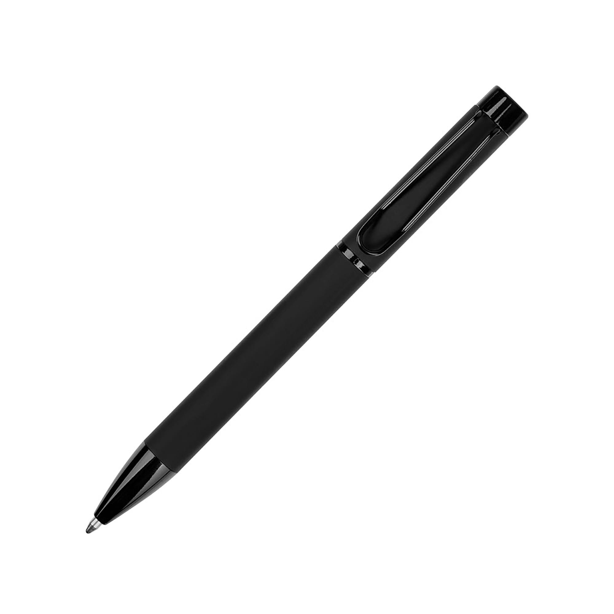 Металлическая шариковая ручка «Black Lama» soft-touch — изображение 2