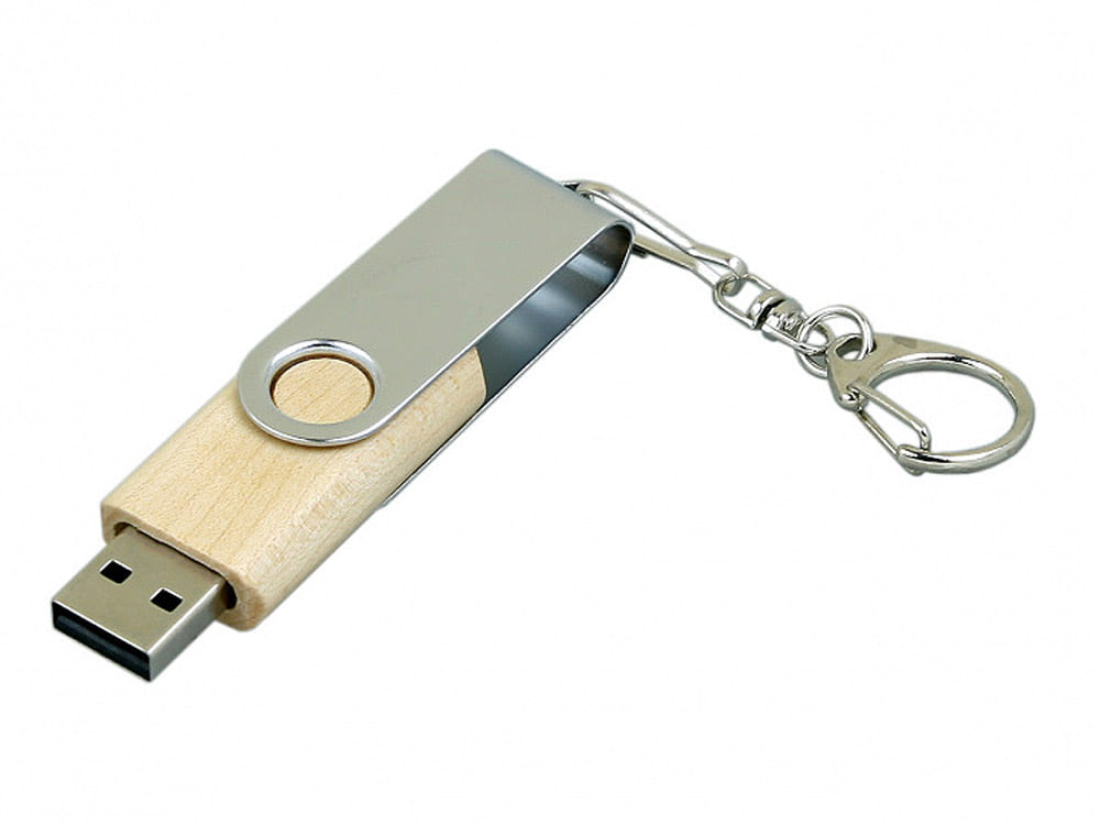 USB 2.0- флешка промо на 16 Гб с поворотным механизмом — изображение 2