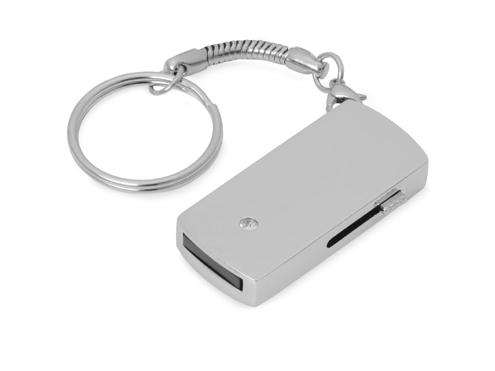USB 2.0- флешка на 16 Гб с выдвижным механизмом и мини чипом — изображение 3