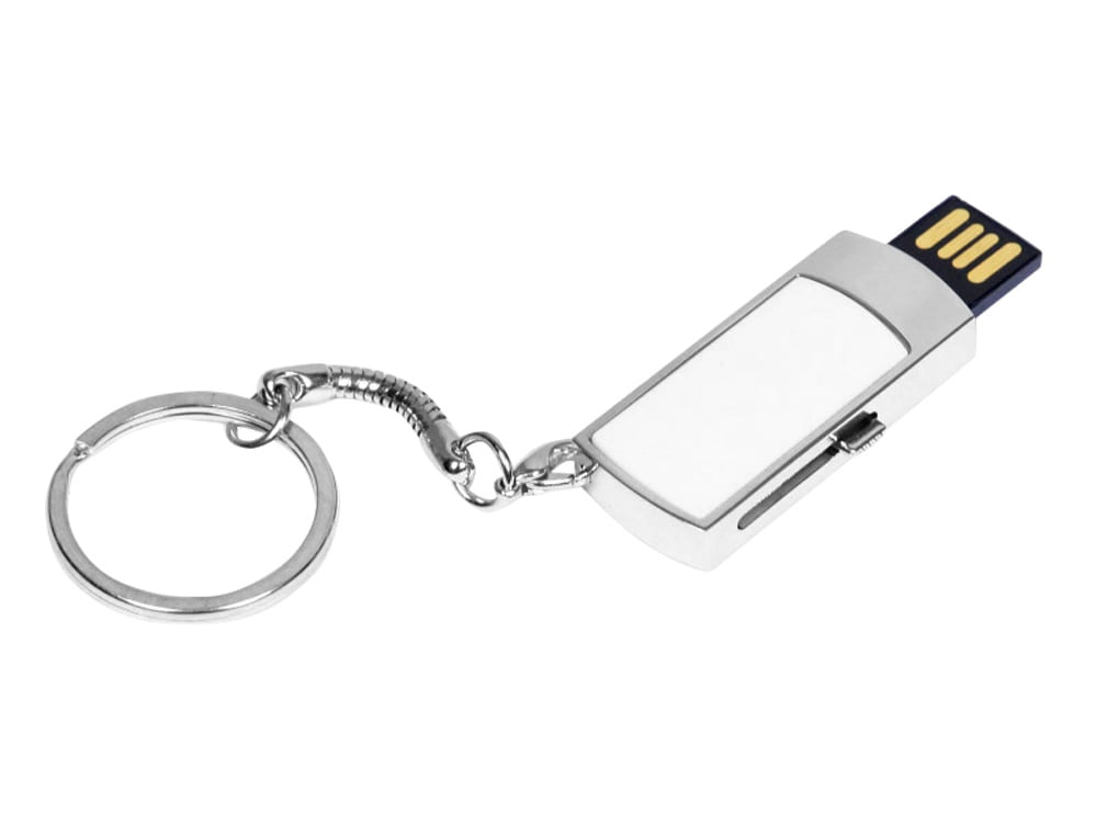 USB 2.0- флешка на 16 Гб с выдвижным механизмом и мини чипом — изображение 2