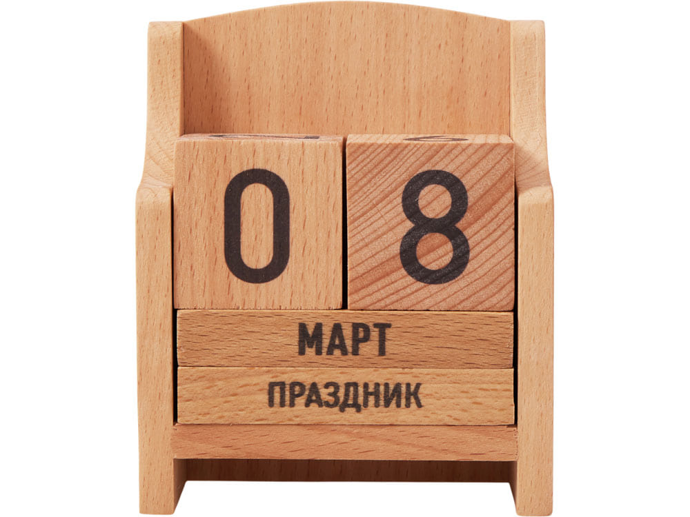 «Вечный» календарь из бука — изображение 3