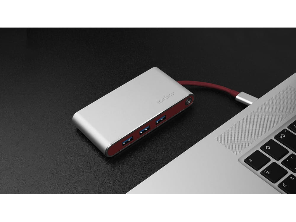 Хаб 8-в-1 Type-C «Hermes», USB 3.0 x 3, Type-C PD, HDMI, LAN, картридер — изображение 12