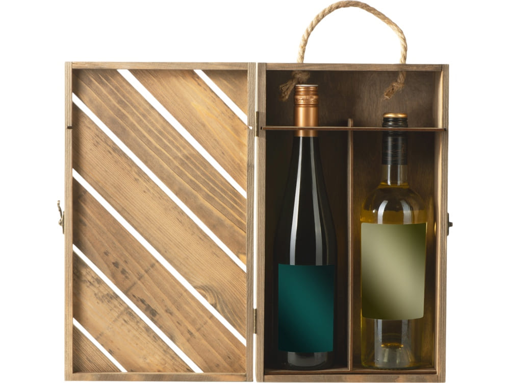Коробка подарочная из массива дерева «Two-bottle box» — изображение 7