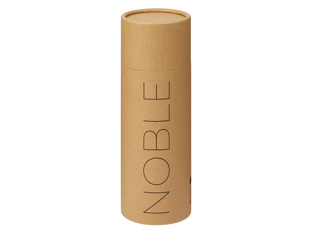 Вакуумная термокружка «Noble» с 360° крышкой-кнопкой, крафтовый тубус — изображение 9
