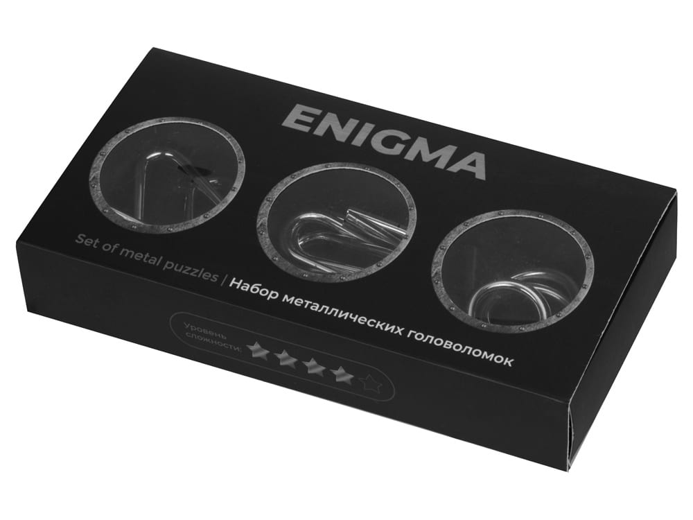 Набор из 3 металлических головоломок в мешочках «Enigma» — изображение 7