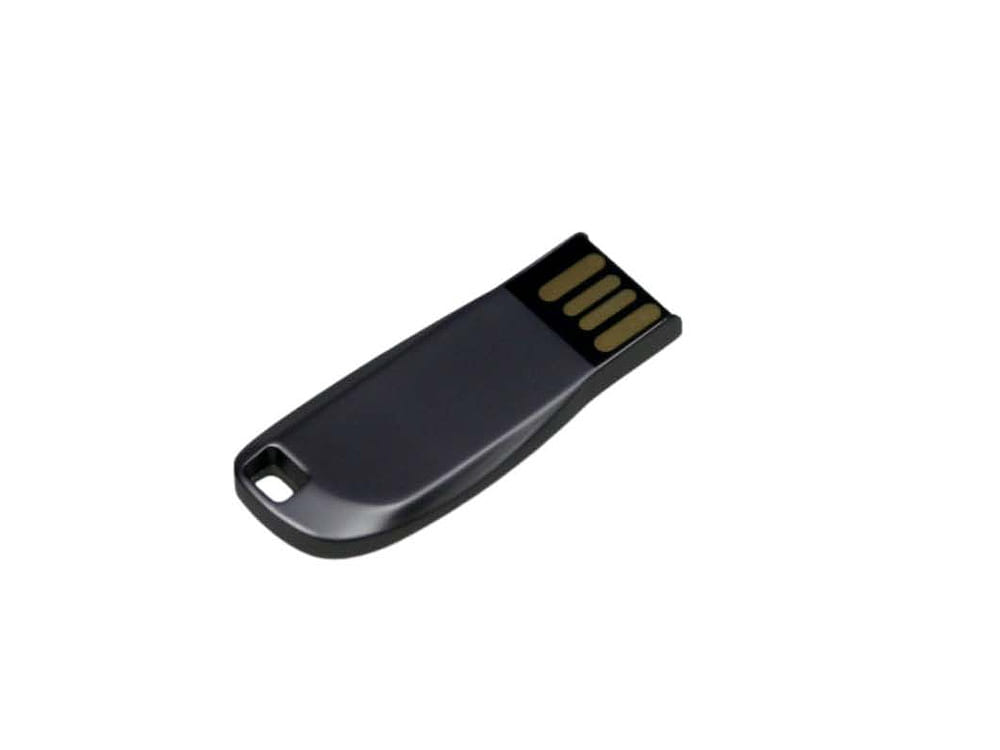 USB 2.0- флешка на 16 Гб компактная с мини чипом и овальным отверстием — изображение 3