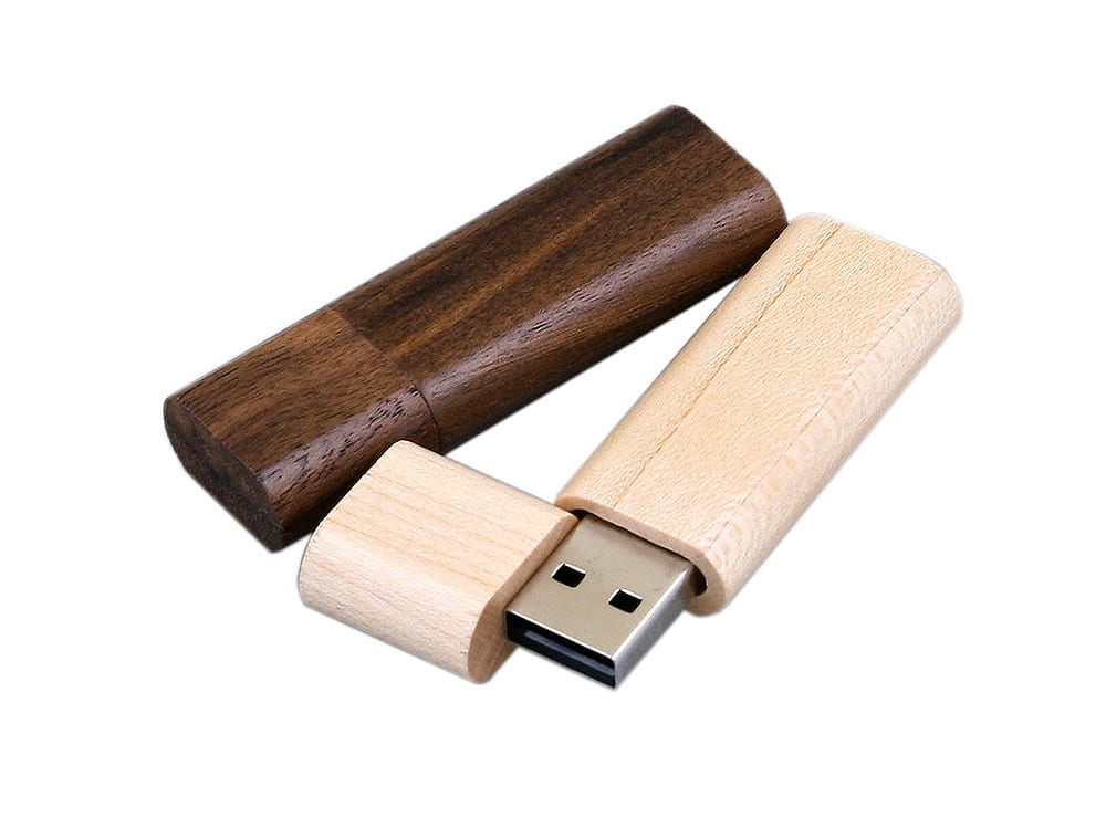 USB 2.0- флешка на 16 Гб эргономичной прямоугольной формы с округленными краями — изображение 3
