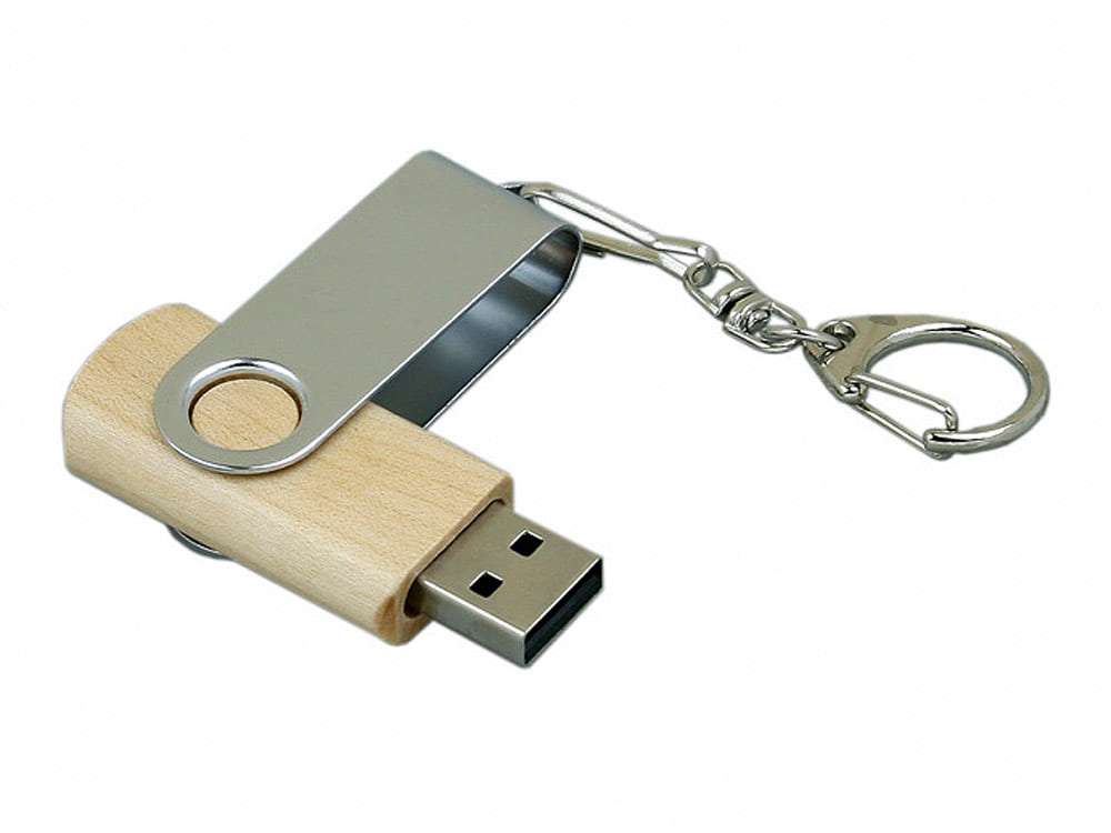 USB 2.0- флешка промо на 16 Гб с поворотным механизмом — изображение 3