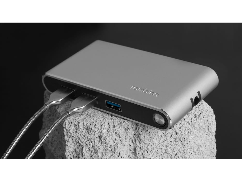 Хаб 8-в-1 Type-C «Hermes», USB 3.0 x 3, Type-C PD, HDMI, LAN, картридер — изображение 6